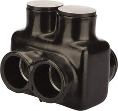 POLARIS nsi - Class B & C Wire Compatible, Aluminum, Hex Split Bolt Connector - 3.48" OAL, 3-1/2" Base Width - Eagle Tool & Supply