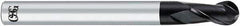 OSG - 6mm Diam, 12mm LOC, 2 Flute Solid Carbide Ball End Mill - WXL Finish, Single End, 140mm OAL, 6mm Shank Diam - Eagle Tool & Supply