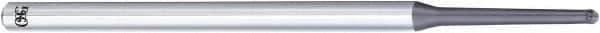 OSG - 3mm Diam, 2.4mm LOC, 2 Flute Solid Carbide Ball End Mill - WXL Finish, Single End, 60mm OAL, 6mm Shank Diam - Eagle Tool & Supply