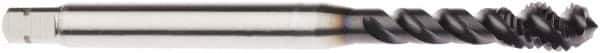 Seco - M5x0.80 Metric 3 Flute 6HX Modified Bottoming Spiral Flute Tap - Powdered Metal, AlTiN Finish, 2.7559" OAL, Right Hand Flute, Right Hand Thread, H6 - Exact Industrial Supply