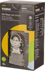 TORK nsi - 20 min to 22 hr Indoor Analog Mechanical Timer Switch - 12 On/Off, 208 to 277 Volts, 60 Hz, 11,080 Watts, 12 Modes - Eagle Tool & Supply