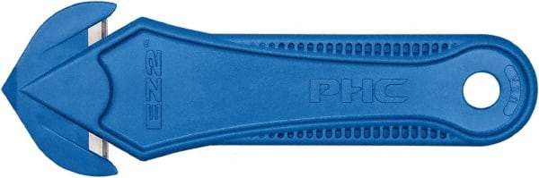 PHC - Recessed/Hook Blade Safety Cutter - Blue Glass Filled Nylon Handle, 1 Blade Included - Eagle Tool & Supply