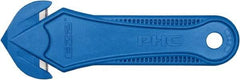 PHC - Recessed/Hook Blade Safety Cutter - Blue Glass Filled Nylon Handle, 1 Blade Included - Eagle Tool & Supply