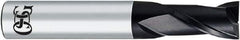 OSG - 5/64", 15/64" LOC, 1/8" Shank Diam, 2" OAL, 2 Flute, Solid Carbide Square End Mill - Single End, WXL Finish, 35° Helix, Centercutting, Right Hand Cut, Right Hand Flute - Eagle Tool & Supply