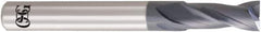 OSG - 1/2", 1" LOC, 1/2" Shank Diam, 3" OAL, 2 Flute, Solid Carbide Square End Mill - Single End, WXL Finish, 30° Helix, Centercutting, Right Hand Cut, Right Hand Flute - Eagle Tool & Supply