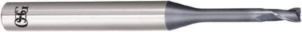 OSG - 1mm, 1.5mm LOC, 4mm Shank Diam, 50mm OAL, 2 Flute, Solid Carbide Square End Mill - Single End, WXL Finish, 30° Helix, Centercutting, Right Hand Cut, Right Hand Flute - Eagle Tool & Supply