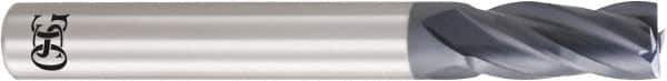 OSG - 4.5mm, 11mm LOC, 6mm Shank Diam, 45mm OAL, 4 Flute, Solid Carbide Square End Mill - Single End, WXL Finish, 30° Helix, Centercutting, Right Hand Cut, Right Hand Flute - Eagle Tool & Supply