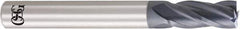 OSG - 3.5mm, 10mm LOC, 6mm Shank Diam, 45mm OAL, 4 Flute, Solid Carbide Square End Mill - Single End, WXL Finish, 30° Helix, Centercutting, Right Hand Cut, Right Hand Flute - Eagle Tool & Supply