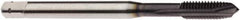 Seco - M5x0.80 Metric, 3 Flute, AlTiN Finish, Powdered Metal Spiral Point Tap - Plug Chamfer, Right Hand Thread, 2.7559" OAL, 1/2" Thread Length, 6mm Shank Diam, 6HX Class of Fit - Exact Industrial Supply
