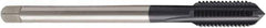 Seco - M27x3.00 Metric 6HX 4 Flute TiAlN Finish Powdered Metal Straight Flute Machine Tap - Modified Bottoming, Right Hand Thread, 160mm OAL, 38mm Thread Length, H6 Limit, Oversize - Eagle Tool & Supply