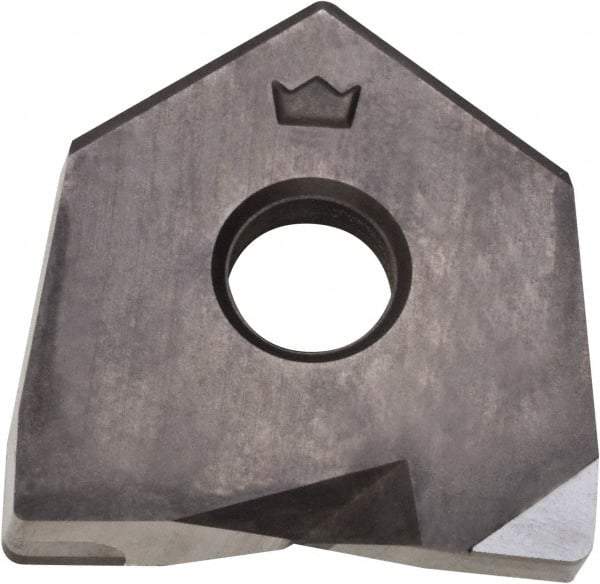 Millstar - BDS0500 Grade CM10 PCD Milling Insert - Uncoated, 0.1" Thick, 1/2" Inscribed Circle, 1/32" Corner Radius - Eagle Tool & Supply