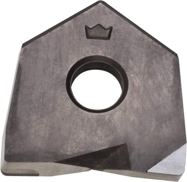 Millstar - BDS0750 Grade CM10 PCD Milling Insert - Uncoated, 1/8" Thick, 3/4" Inscribed Circle, 1/32" Corner Radius - Eagle Tool & Supply