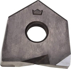 Millstar - BDS20 Grade CM10 PCD Milling Insert - Uncoated, 1/8" Thick, 20mm Inscribed Circle, 0.1mm Corner Radius - Eagle Tool & Supply