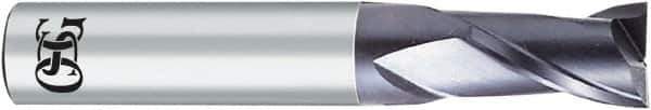 OSG - 6mm, 20mm LOC, 6mm Shank Diam, 63mm OAL, 2 Flute, Solid Carbide Square End Mill - Single End, Diamond Finish, 30° Helix, Centercutting, Right Hand Cut, Right Hand Flute - Eagle Tool & Supply
