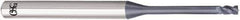 OSG - 1mm, 1.5mm LOC, 4mm Shank Diam, 45mm OAL, 4 Flute, Solid Carbide Square End Mill - Single End, WXL Finish, 35° Helix, Centercutting, Right Hand Cut, Right Hand Flute - Eagle Tool & Supply