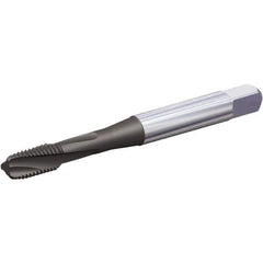 Kennametal - 7/16-14 UNC 3 Flute Modified Bottoming Spiral Flute Tap - Vanadium High Speed Steel, Oxide Finish, 3-5/32" OAL, Right Hand Flute, Right Hand Thread, H3, Series T692 - Eagle Tool & Supply