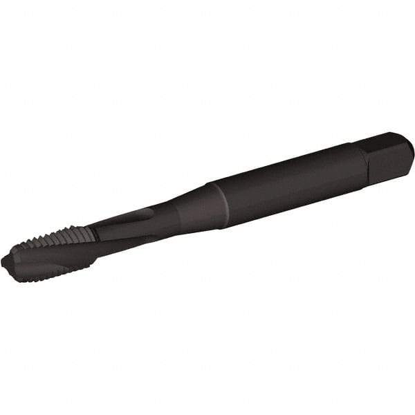 Kennametal - 1/2-20 UNF 3 Flute Bottoming Spiral Flute Tap - Vanadium High Speed Steel, Oxide Finish, 3-3/8" OAL, Right Hand Flute, Right Hand Thread, D7, Series T694 - Exact Industrial Supply