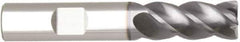Niagara Cutter - 3/8", 4 Flute, Single End, Solid Carbide, 0.02" Corner Radius End Mill - 2-1/2" OAL, Right Hand Flute, 3/4" LOC, Right Hand Cut - Eagle Tool & Supply