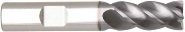 Niagara Cutter - 1", 4 Flute, Single End, Solid Carbide, 0.06" Corner Radius End Mill - 6" OAL, Right Hand Flute, 3" LOC, Right Hand Cut - Eagle Tool & Supply