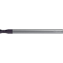Walter-Prototyp - 10.3mm, 10mm LOC, 10mm Shank Diam, 150mm OAL, 2 Flute, Solid Carbide Square End Mill - TiAlN Finish, 30° Helix, Right Hand Cut, Right Hand Flute, Series MC213-A-2-X - Eagle Tool & Supply