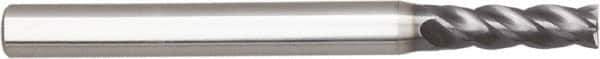 Niagara Cutter - 7/16", 4 Flute, Single End, Solid Carbide, 0.02" Corner Radius End Mill - 4" OAL, Right Hand Flute, 1-5/16" LOC, Right Hand Cut - Eagle Tool & Supply