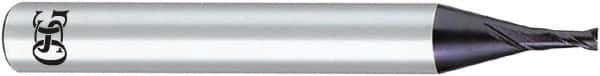 OSG - 12mm, 2 Flute, Solid Carbide, 1.5mm Corner Radius End Mill - 110mm OAL, 30° Helix, Right Hand Flute, 26mm LOC, Right Hand Cut - Eagle Tool & Supply