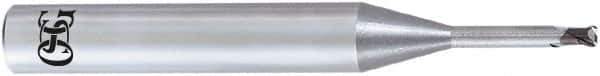 OSG - 0.5mm, 2 Flute, CBN, 0.1mm Corner Radius End Mill - 45mm OAL, 30° Helix, Right Hand Flute, 0.3mm LOC, Right Hand Cut, - Eagle Tool & Supply