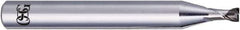 OSG - 2mm, 2 Flute, CBN, 0.5mm Corner Radius End Mill - 50mm OAL, 30° Helix, Right Hand Flute, 1.2mm LOC, Right Hand Cut, - Eagle Tool & Supply