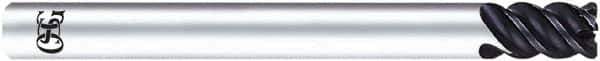 OSG - 5/16", 4 Flute, Solid Carbide, 0.02" Corner Radius End Mill - 2-3/4" OAL, 45° Helix, Right Hand Flute, 3/4" LOC, Right Hand Cut - Eagle Tool & Supply
