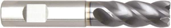 Niagara Cutter - 3/8", 4 Flute, Single End, Solid Carbide, 0.02" Corner Radius End Mill - 3" OAL, Right Hand Flute, 3/4" LOC, Right Hand Cut, 1-1/8" Extended Reach - Eagle Tool & Supply
