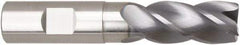 Niagara Cutter - 3/8", 4 Flute, Single End, Solid Carbide, 0.02" Corner Radius End Mill - 3" OAL, Right Hand Flute, 3/4" LOC, Right Hand Cut, 1-1/8" Extended Reach - Eagle Tool & Supply
