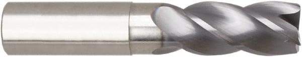 Niagara Cutter - 3/8", 4 Flute, Single End, Solid Carbide, 0.02" Corner Radius End Mill - 3" OAL, Right Hand Flute, 3/4" LOC, Right Hand Cut, 1-1/8" Extended Reach - Eagle Tool & Supply