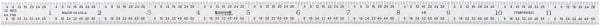 SPI - 12" Long, 1/64, 1/32, 1/16, 1/8" Graduation, Flexible Steel Rule - 4R Graduation Style, Satin Chrome Finish - Eagle Tool & Supply