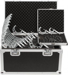 SPI - 0 to 12" Range, 12 Piece Mechanical Outside Micrometer Set - 0.0001" Graduation, 0.0001, 0.0002, 0.0003" Accuracy, Ratchet Stop Thimble - Eagle Tool & Supply