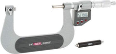 SPI - 75 to 100mm Range, Electronic Screw Thread Micrometer - Ratchet Stop Thimble, 0.00005" Graduation, 0.0002" Accuracy - Eagle Tool & Supply