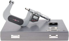 SPI - 50 to 75mm Range, Electronic Screw Thread Micrometer - Ratchet Stop Thimble, 0.00005" Graduation, 0.0002" Accuracy - Eagle Tool & Supply