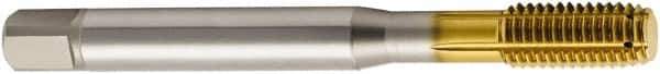 Seco - M18x2.50 Metric 6HX H6 Thread Limit Modified Bottoming Thread Forming Tap - Vanadium High Speed Steel, TiN Finish, 125mm OAL, 30mm Thread Length, Right Hand Thread - Eagle Tool & Supply