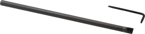 Hertel - 0.3" Min Bore Diam, 6" OAL, 1/4" Shank Diam, HBBF Indexable Boring Bar - 2-1/2" Max Bore Depth, TD.. Insert, Screw Holding Method - Eagle Tool & Supply