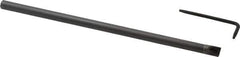 Hertel - 0.3" Min Bore Diam, 6" OAL, 1/4" Shank Diam, HBBF Indexable Boring Bar - 2-1/2" Max Bore Depth, TD.. Insert, Screw Holding Method - Eagle Tool & Supply