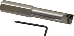 Hertel - 0.688" Min Bore Diam, 4-1/2" OAL, 3/4" Shank Diam, HBBQ Indexable Boring Bar - 2-1/2" Max Bore Depth, TPC.. Insert, Screw Holding Method - Eagle Tool & Supply