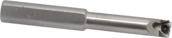 Hertel - 0.438" Min Bore Diam, 3-3/4" OAL, 1/2" Shank Diam, HBBQ Indexable Boring Bar - 1-7/8" Max Bore Depth, TPC.. Insert, Screw Holding Method - Eagle Tool & Supply