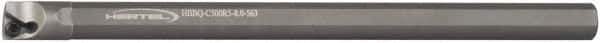 Hertel - 0.438" Min Bore Diam, 5" OAL, 3/8" Shank Diam, HBBQ Indexable Boring Bar - 1-1/2" Max Bore Depth, TPC.. Insert, Screw Holding Method - Eagle Tool & Supply