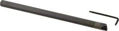 Hertel - 0.415" Min Bore Diam, 6" OAL, 3/8" Shank Diam, HBBQ Indexable Boring Bar - 3-3/4" Max Bore Depth, WPGT Insert, Screw Holding Method - Eagle Tool & Supply