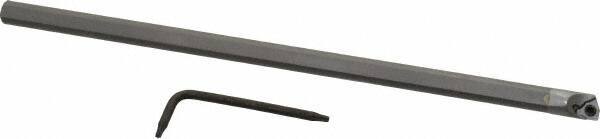 Hertel - 0.285" Min Bore Diam, 6" OAL, 1/4" Shank Diam, HBBG Indexable Boring Bar - 2-1/2" Max Bore Depth, WPGT Insert, Screw Holding Method - Eagle Tool & Supply