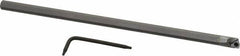 Hertel - 0.285" Min Bore Diam, 6" OAL, 1/4" Shank Diam, HBBG Indexable Boring Bar - 2-1/2" Max Bore Depth, WPGT Insert, Screw Holding Method - Eagle Tool & Supply