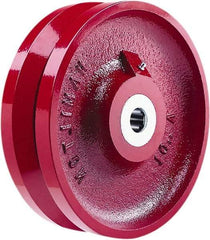 Hamilton - 10 Inch Diameter x 3 Inch Wide, Cast Iron Caster Wheel - 3,000 Lb. Capacity, 3-1/4 Inch Hub Length, 3/4 Inch Axle Diameter, Tapered Roller Bearing - Eagle Tool & Supply