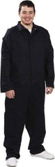 PRO-SAFE - Size 2XL, Navy Blue, Zipper, Arc Flash Coverall - 44 to 46" Chest, Indura Ultra Soft, Cotton, Nylon, 6 Pockets - Eagle Tool & Supply