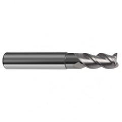 1/4" Dia. - 2-1/2" OAL - 3 FL Variable Helix Bright Carbide End Mill - Eagle Tool & Supply