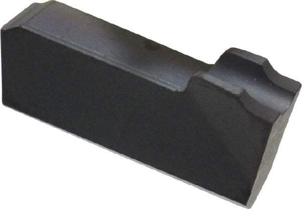 Hertel - 1/8 HA220CO Grade, 0.125" Cutting Width, Carbide Cutoff Insert - 12° Right Hand Lead Angle, AlTiN Coated - Eagle Tool & Supply