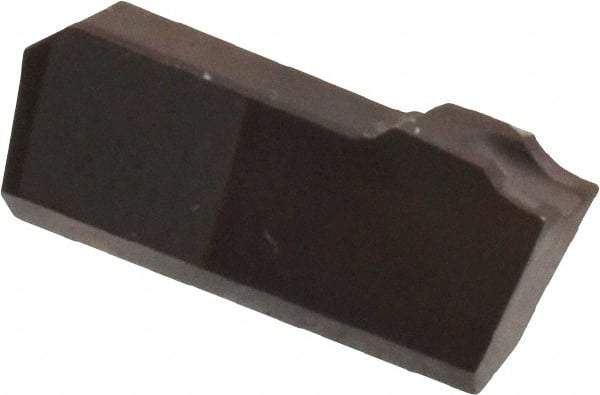 Hertel - 3/32 HA220CO Grade, 0.0938" Cutting Width, Carbide Cutoff Insert - 4° Right Hand Lead Angle, AlTiN Coated - Eagle Tool & Supply